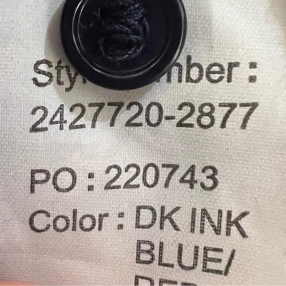 PAIGE Blue & Red Plaid Button Down Shirt Size Small - Picture 11 of 12